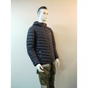 CHAQUETA PUFFER CON CAPUCHA MARINO RLMPC0013