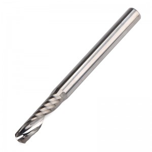 Fresa de fresa de metal duro, broca de fresado CNC de flauta simple, vástago de 4/32 \", vástago de 4 mm, diámetro de corte de 4 mm, longitud de flauta de 15 mm, broca de aluminio de alta precisión para metalurgia, carpintería, plac...