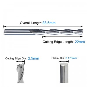 Diám. De vástago de 1/8 \