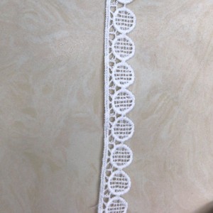 22 # encaje de seda de leche, encaje de poliéster / nylon, encaje de algodón