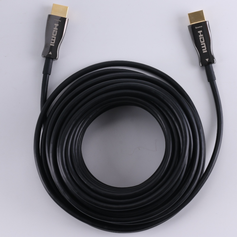 Función ARC CABLE HDMI de fibra (transmisión de fibra óptica), híbrido optoelectrónico; Carcasa de metal, 4K