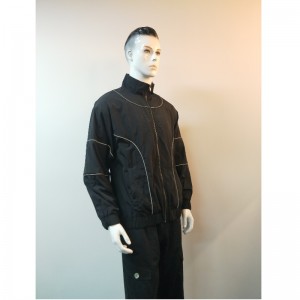 CHAQUETA DE VIENTO NEGRO PARA HOMBRE RLMJ0003