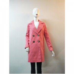 CHAQUETA DE TRENCH ROSA DE SEÑORA RLWJ0013