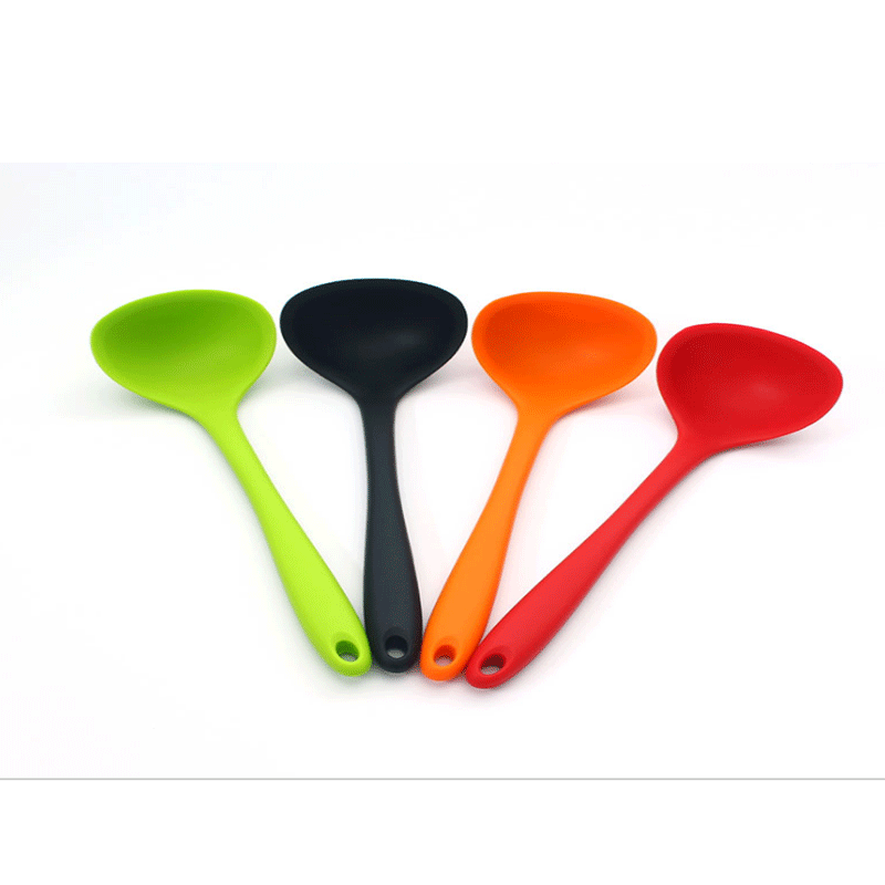 Cuchara de silicona productos de cocina herramientas para hornear olla antiadherente cuchara de silicona integrada cuchara para pastel
