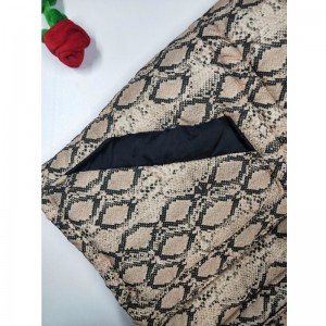 ABRIGO ACOLCHADO ESTAMPADO SERPENTINO DE SEÑORA RLWPC0008