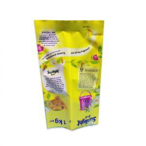 Bolsa de embalaje de detergente en polvo impreso / embalaje de detergente para ropa / embalaje de bolsa de plástico