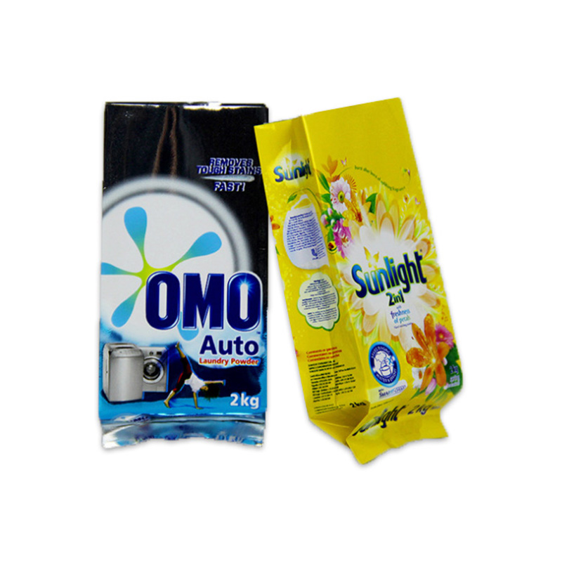 Bolsa de embalaje de detergente en polvo impreso / embalaje de detergente para ropa / embalaje de bolsa de plástico