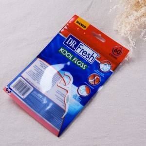 Bolsas de embalaje de máscara de papel de aluminio con sello térmico personalizado / bolsa de embalaje de máscara cosmética / bolsa de hilo dental