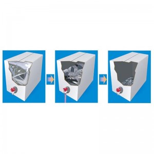 2L 5L 10L 15L 25L papel de aluminio y bolsa aséptica transparente en caja BIB para vino, aceite, jugo, leche, agua