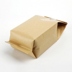 OEM Precio de fábrica Bolsas de té de café con refuerzo lateral de alta calidad Bolsas de embalaje de alimentos de papel Kraft
