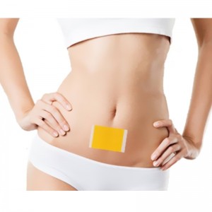 Pequeño parche delgado amarillo