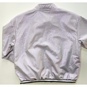 CHAQUETA DE PU PÚRPURA LIGERA PARA NIÑOS RLCPJ0002N