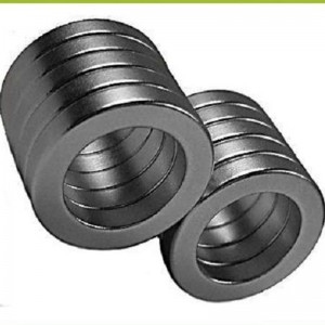 Imán de tubo de neodimio negro recubierto de epoxi