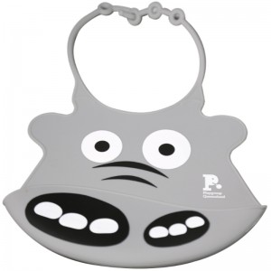 Babero de silicona linda caricatura silicona bebé boca agua bolsillo silicona bebé caricatura babero impermeable babero