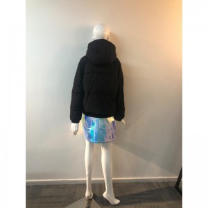 ABRIGO PUFFER DE SEÑORA EN NEGRO RLWPC0057