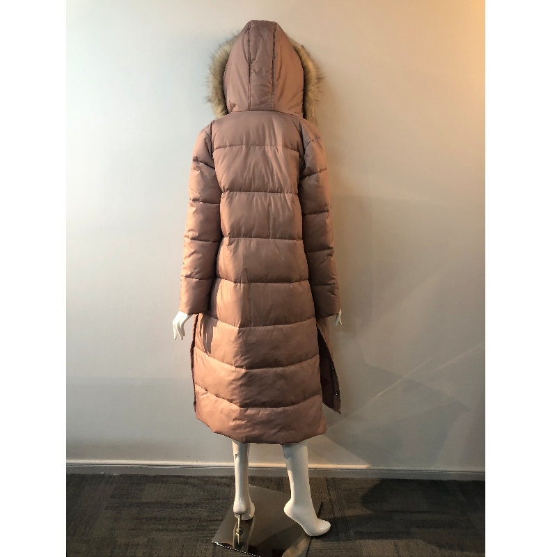 ABRIGO PUFFER LONGLINE DE SEÑORA EN CHAMPÁN RLWPC0073