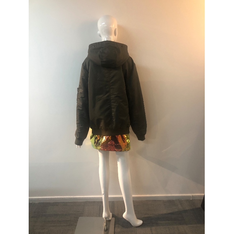 ABRIGO CON CAPUCHA KHAKI DE SEÑORA RLWPC0078