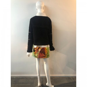 ABRIGO NEGRO SIN COLOR DE SEÑORA RLWPC0080