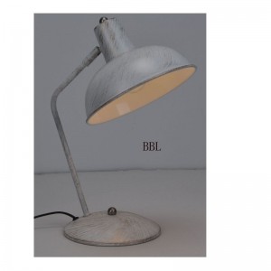 Lámpara de mesa con función de ajuste de pantalla de metal y oro cepillado blanco