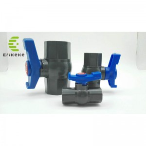 La válvula de bola de PVC con mango especial de alta presión