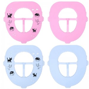 Nueva almohadilla de asiento de inodoro antibacteriano de silicona hogar impermeable fácil limpieza viaje portátil asiento de inodoro anillo