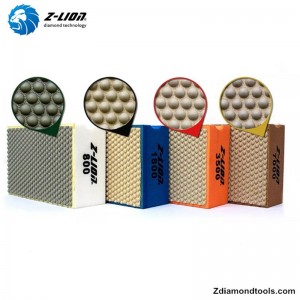 Z-LION ZL-37D Almohadillas de pulido a mano de resina de diamante para vidrio, piedra, concreto