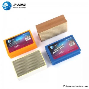 Z-LION ZL-37D Almohadillas de pulido a mano de resina de diamante para vidrio, piedra, concreto