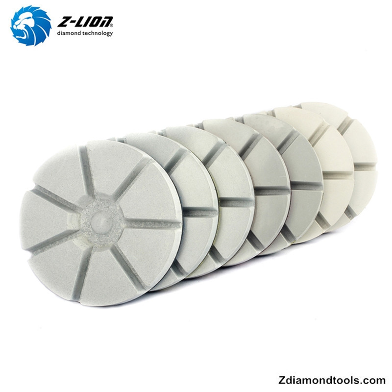 Z-LION ZL-16AD Resina Seco almohadillas de pulido de piso de diamante de diamante y discos de pulido