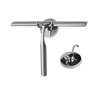 Escurridores de acero inoxidable profesionales para ducha, baño, ventana de vidrio con soporte de ganchos de ventosa