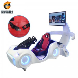 VR racing car Equipo de parque temático de venta caliente global de tres ejes