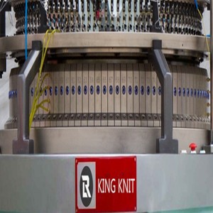 Máquina para hacer punto circular de ancho abierto simple