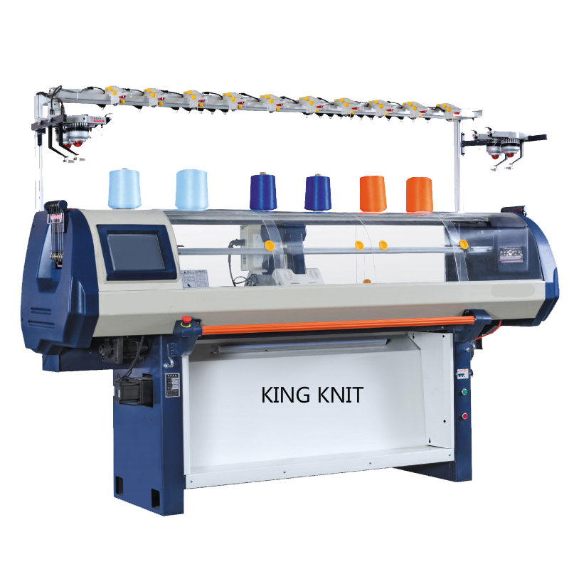 Máquina automática de tejer plana para computadora