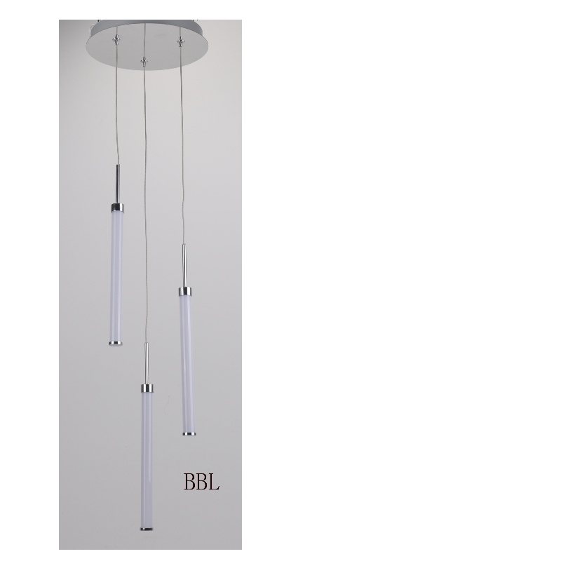 Candelabro LED, 3 tubos acústicos.