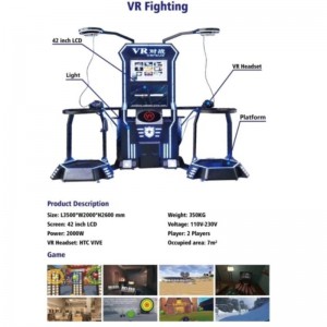 Multijugador HTC VR Simulador de juego interactivo de tiro \/ boxeo \/ Sabre Beat de pie