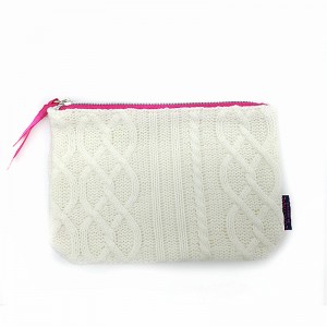 bolsa de cosméticos de lana