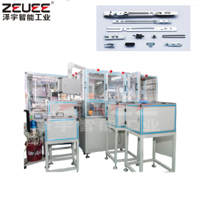 Piezas de hardware de ventanas y puertas palanca de bloqueo de batería equipo de montaje automático