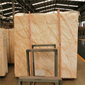 Losas de mármol de araña dorada