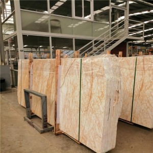 Losas de mármol de araña dorada