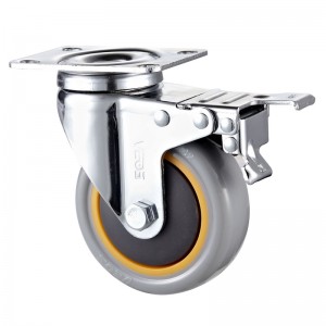 Servicio mediano: carcasa cromada con rueda naranja TPE2