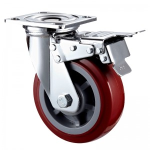 Servicio pesado: carcasa cromada con rueda TPE negra1