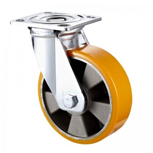 Trabajo pesado: carcasa cromada con rueda negra de TPE2