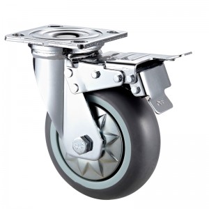 Servicio pesado: carcasa cromada con rueda TPE negra13