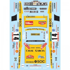 etiqueta de tobogán de agua modelo de coche