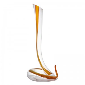 Sanzo Venta al por mayor de cristalería hecha a mano Fabricante Único vaso único Decantador de vino tinto \/ Flagon 1200 ml \/ 40 oz 900031