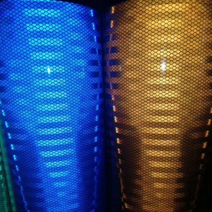 cinta de seguridad franja reflectante amarillo negro