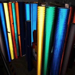 cinta de seguridad franja reflectante amarillo negro