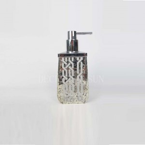 Set dispensador de loción de vidrio