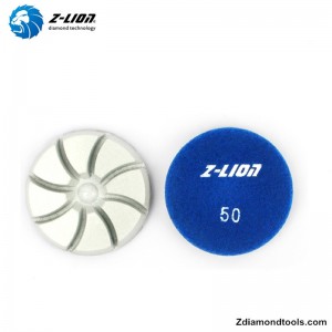 ZL-16KR almohadillas de pulido de piso de diamante de 3 PULGADAS para concreto