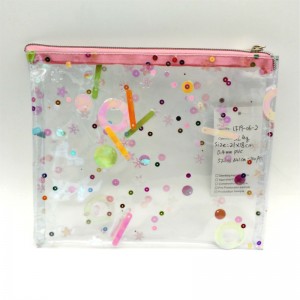 EsES Bolsa de maquillaje de destello PVC