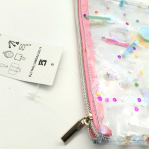 EsES Bolsa de maquillaje de destello PVC